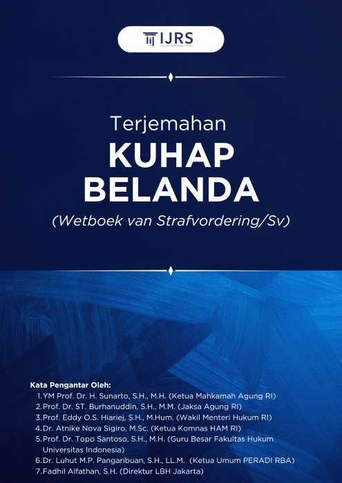 Cover Buku Terjemahan KUHAP Belanda
